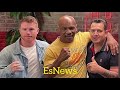 Historic Footage The Moment Mike Tyson Meets Canelo & Eddy Reynoso On The Set Of Hot Boxing Podcast