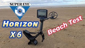 Testing The Supereye Horizon X6 Metal Detector On The Beach. A short video of the machine.
