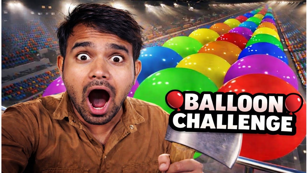  😱balloon blowing in 2 minuts challenge गुब्बारे का चैलेंज 😱 