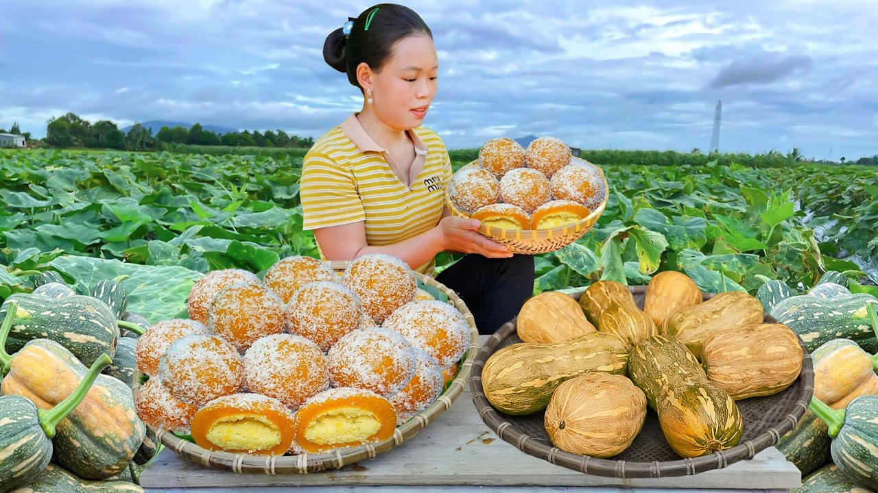 PROCESS for Making Traditional SQUASH CAKE Flavor Village Style | Special Cooking Recipe in Home