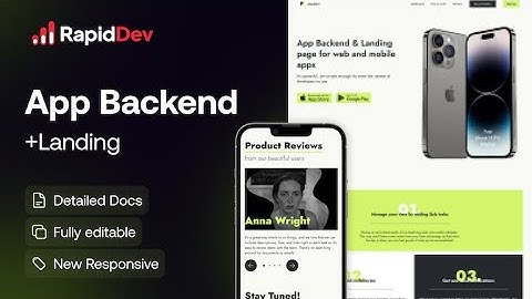 App Backend + Landing