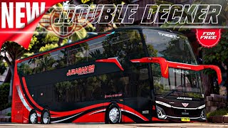 RILIS !! MOD BUSSID TERBARU JETBUS 5 DOUBLE DECKER JURAGAN 99 screenshot 3