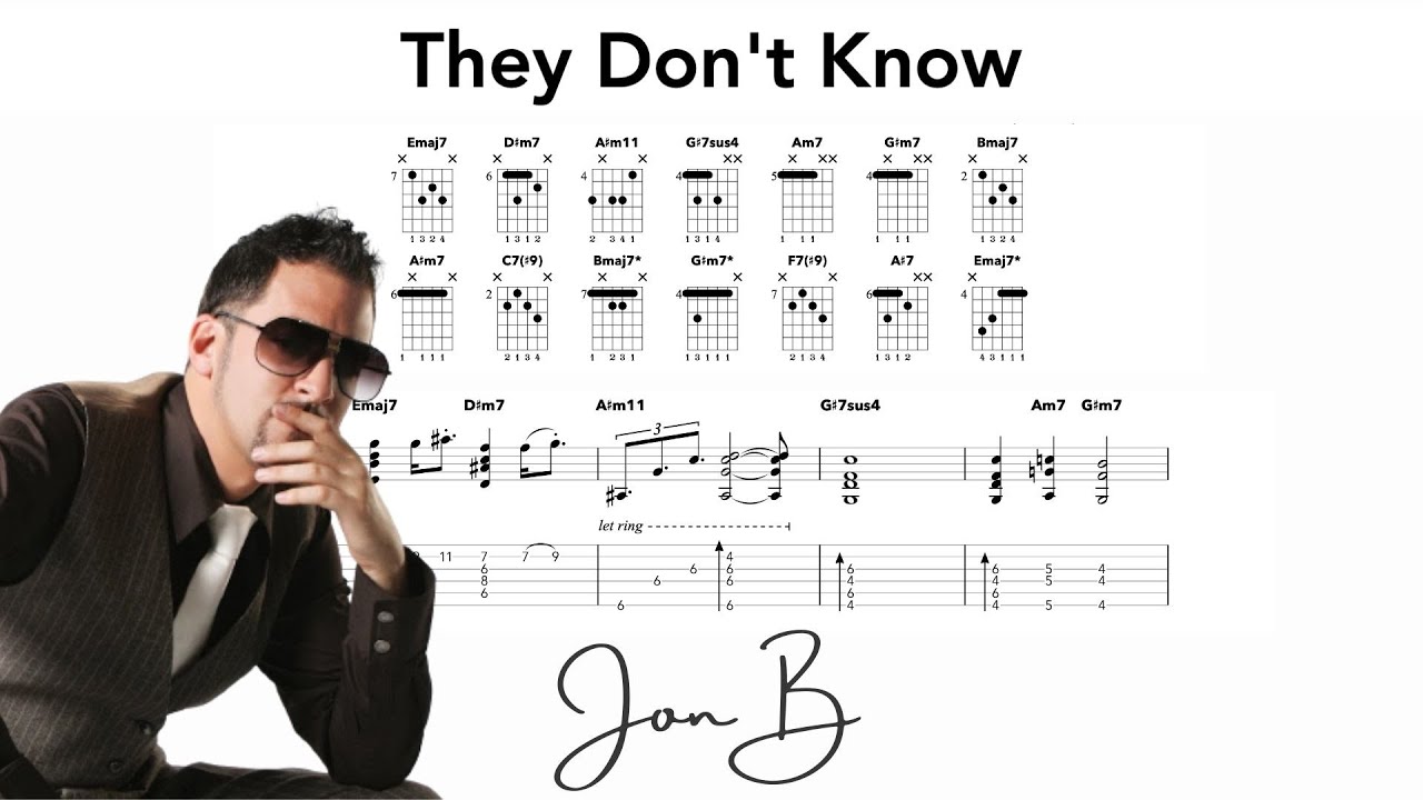 They Don't Know Guitar Chords - Jon B (Marcus Brighthop Cover)