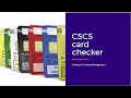 CSCS card checker