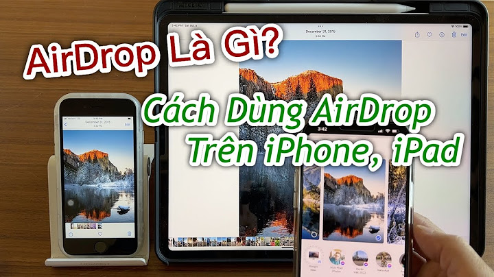 Cách mở airdrop trên iphone