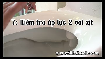 Cách lắp đặt vòi xịt Mina - Không cần tháo rời nắp bồn cầu - 0936026677
