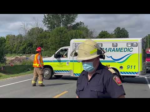 Car vs hydro pole Hamilton Township August 3, 2022