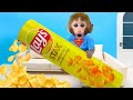 Monkey Baby Bon Bon Goes To Supermarket To Buy Giant Snacks And Bath With The Duckling In Toilet Monkey Baby Bon Bon Goes To Supermarket To Buy Giant Snacks And Bath With The Duckling In Toilet
