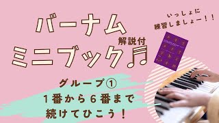 バーナムミニブック　【グループ①1〜6番まで】