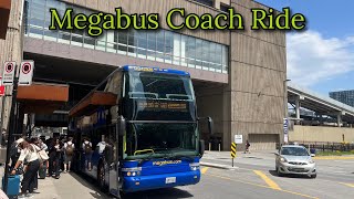 Megabus Coach Bus Ride - Arrival in Montreal Quebec 2026