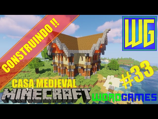 TUTORIAL - COMO CONSTRUIR E DECORAR UMA CASA MEDIEVAL !! (Minecraft 1.16.5)  
