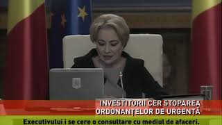 Investitorii Străini Cer Stoparea Ordonanțelor De Urgență