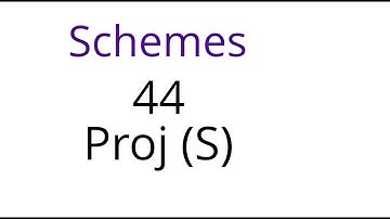 Schemes 44: Proj (S)