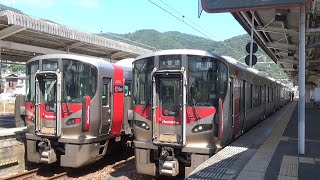 【普通発車！】山陽本線 227系 普通岩国行き 糸崎駅