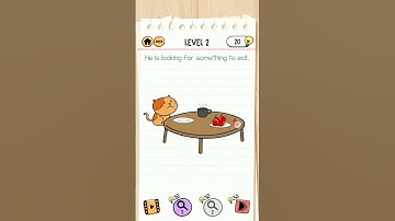 Brain Test 2 Level 2 he is looking for something to eat