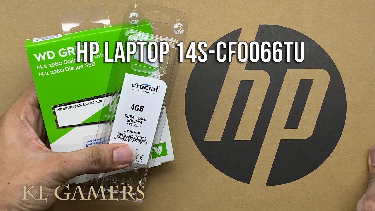 upgrade notebook Update 2022 HP Notebook Laptop 14s-cf0066TU upgrade WD Green M.2 2280 SSD DDR4 RAM increase speed 2020
