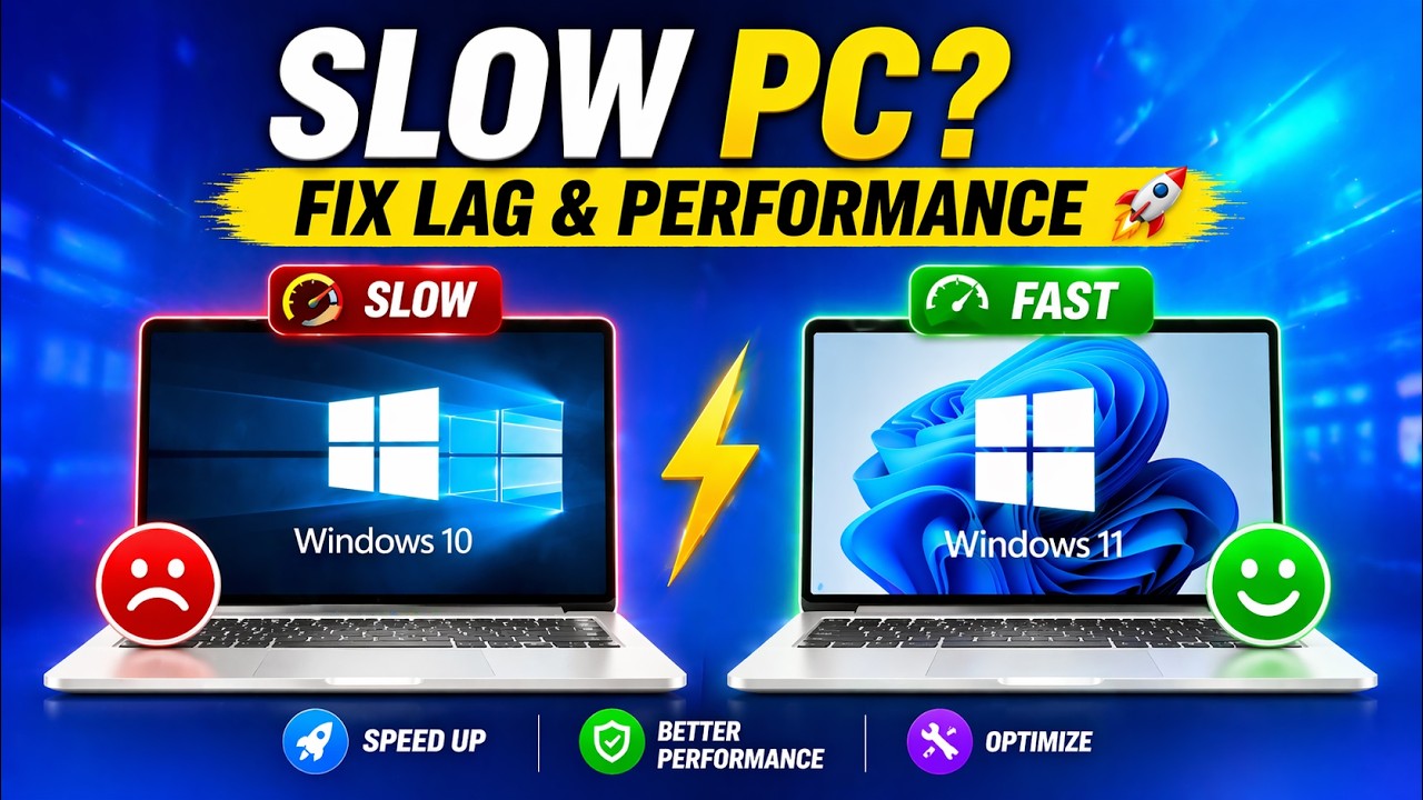 Slow Computer Performance Image Your PC is Slow😱? Fix Lag & Slow Performance🚀 - YouTube