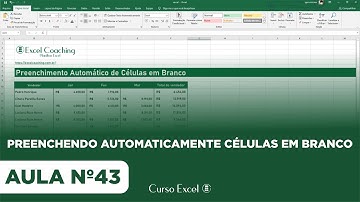 Preenchimento Automatico no Excel - Curso Excel