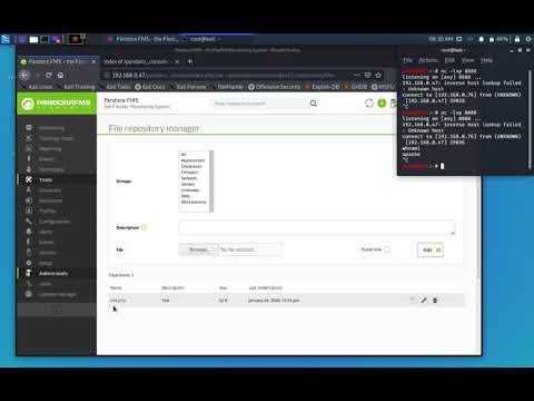 Pandora FMS 742 PHP File Upload + Remote Code Execution via File Repository (cve-2020-8511)