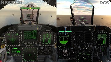Comparison | MFS2020 vs DCS World | Carrier Landing | F/A-18
