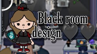 (Black) room design| diseño de habitacion color negro🥰🖤