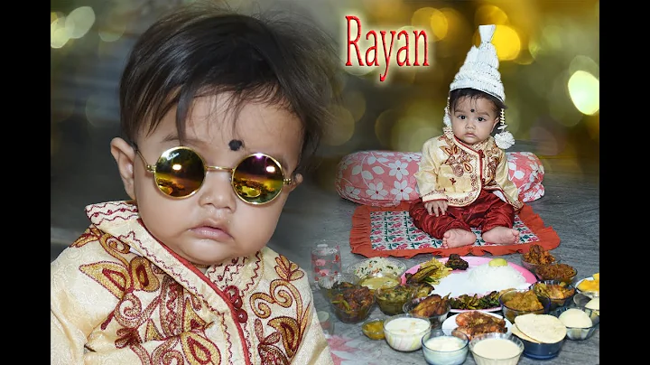 Rayan's Annaprashan ceremony || first Rice eating ...
