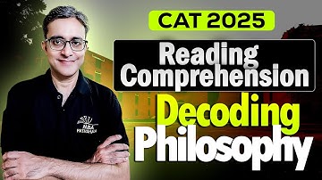 CAT 2025 | RC - Decoding Philosophy | Abhishek Kalra Sir | MBA Pathshala