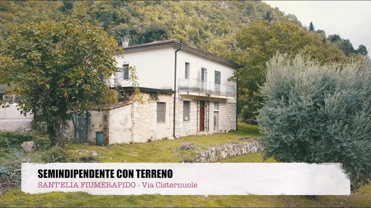 SEMINDIPENDENTE CON TERRENO - SANT'ELIA F.R. Via Cisternuole
