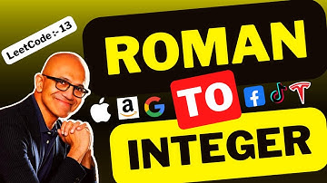 Roman to Integer: 13 - Hashing + String interview question @ google, apple, amazon, meta, microsoft