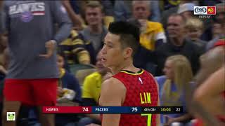 Jeremy Lin&#39;s Offense &amp; Defense Highlights 2018-11-18 Hawks VS Pacers