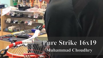 Time Lapse: How to String a Babolat Pure Strike 16x19 Tennis Racquet (Muhammad Choudhry)