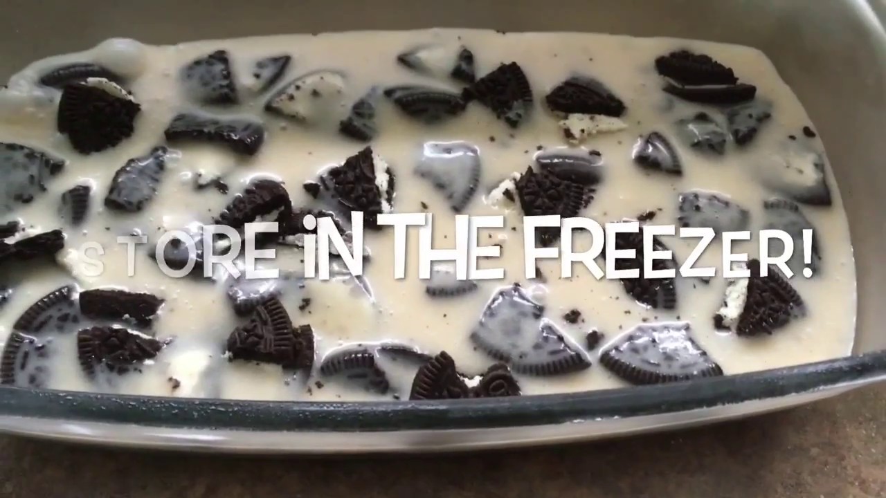No Bake Frozen Oreo Dessert Youtube