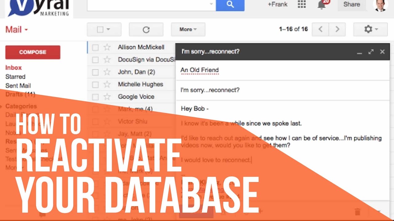 How To Reactivate Your Database : Vyral Marketing - YouTube