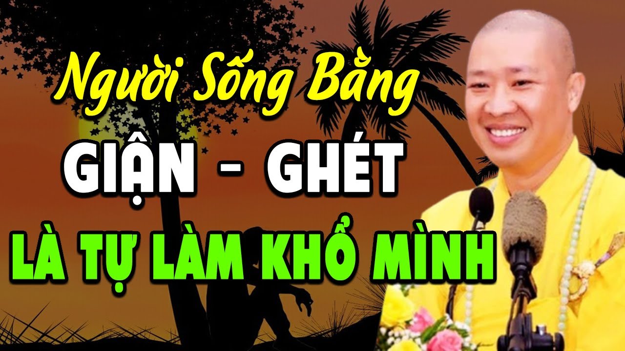 Sống Bằng Cái Ghét, Cái Giận Là Tự Làm Khổ Mình l Thuyết Pháp Thích Thiện Thuận