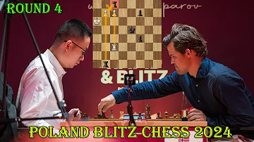 AMAZING GAME!! Wei Yi vs Magnus Carlsen || Superbet Poland Blitz Chess 2024 - R4