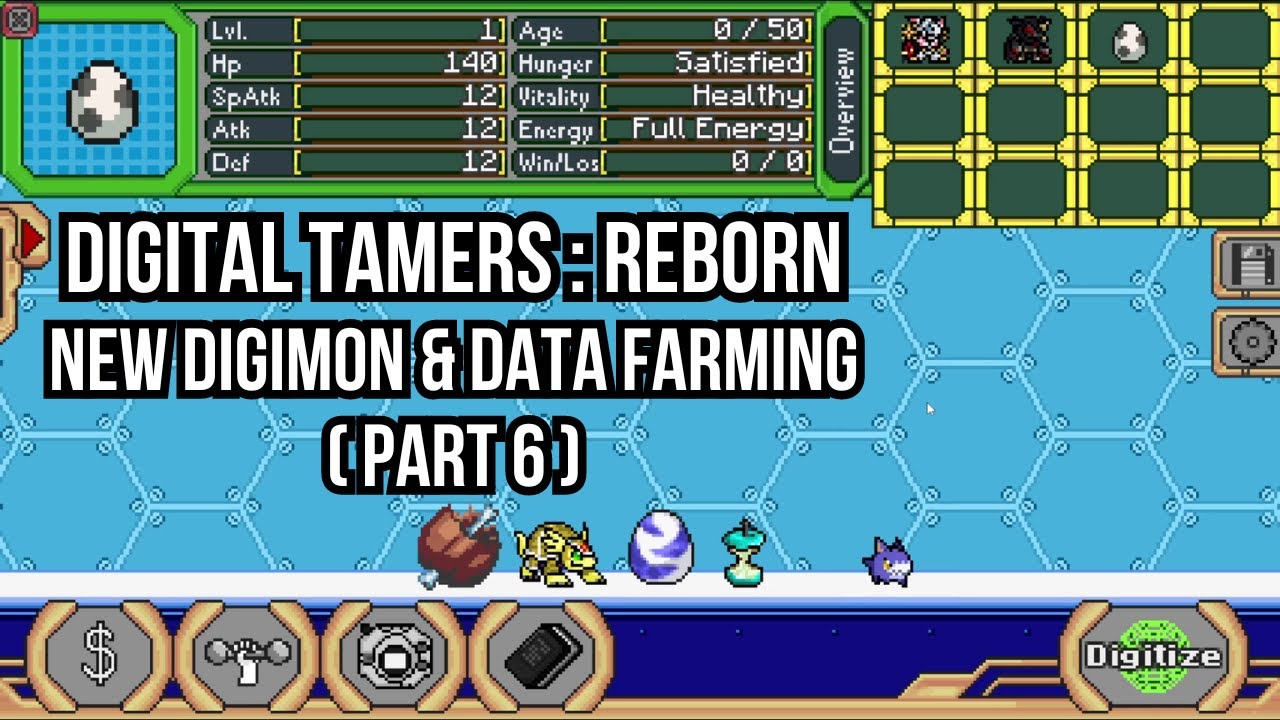 Digital Tamers : ReBorn - New Digimon & Data Farming Guide?? (Part 6) - YouTube
