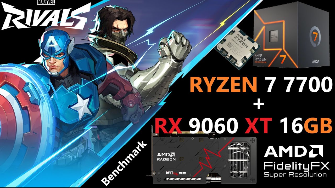 Marvel Rivals | Ryzen 7 7700 + RX 9060 XT 16GB | High & Low Settings | FSR  4 | 1080p