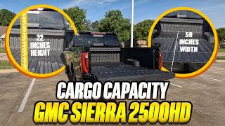 2024 GMC Sierra 2500HD - True Cargo Capacity Given In Inches