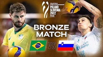 Brazil 🇧🇷 vs. Slovenia 🇸🇮 - Bronze Match | Men's World Championships 2022 | Full Match - Volleyball