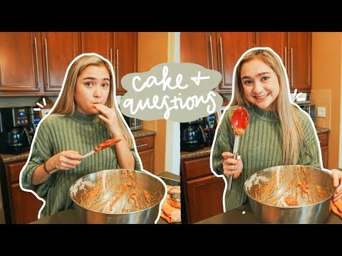 baking vegan carrot cake & answering your questions!