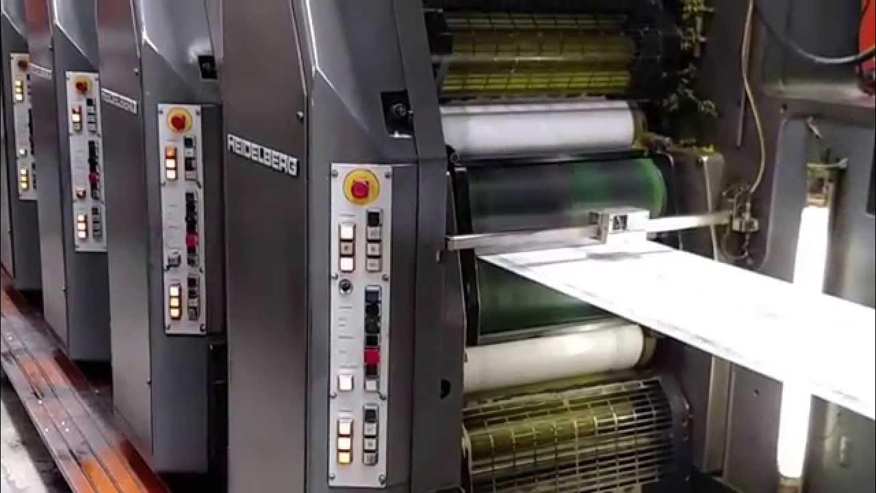 Heidelberg Web 8 (6) Color Web Offset Press - YouTube