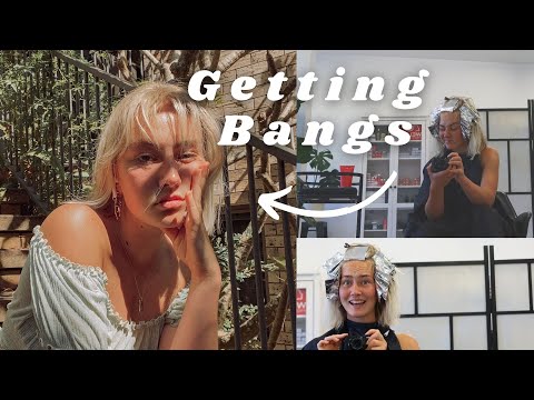 Spontaneously deciding to get bangs | VLOG