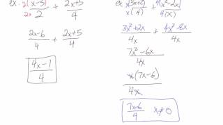 Math 30-2: 4.5 Adding and Subtracting Rationals