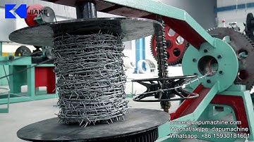CS-A Double strand barbed wire making machine | Whatsapp: 008615930181601 | Wechat: dapumachine