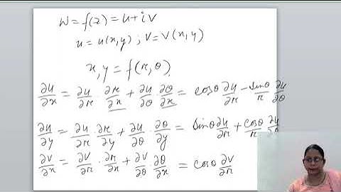 Complex Analysis Lecture 23 (Polar form of Cauchy-Reiman Equation)
