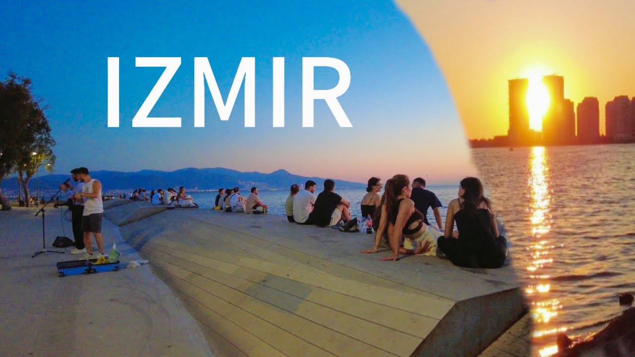 Izmir, तुर्किये | Sunset | तटीय सैर 4K