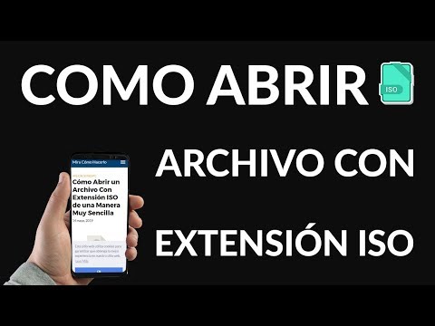 ¿Cómo Abrir un Archivo Con Extensión ISO?