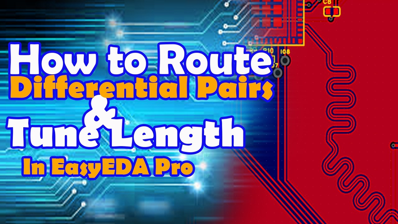 How to Route Differential Pairs & Tune Length in EasyEDA Pro | PCB ...