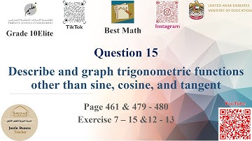 Graphing reciprocal trigonometric equations | Q15 P1 | 10E | EoT2 |