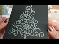 Glitter, foiling, inking with stencils